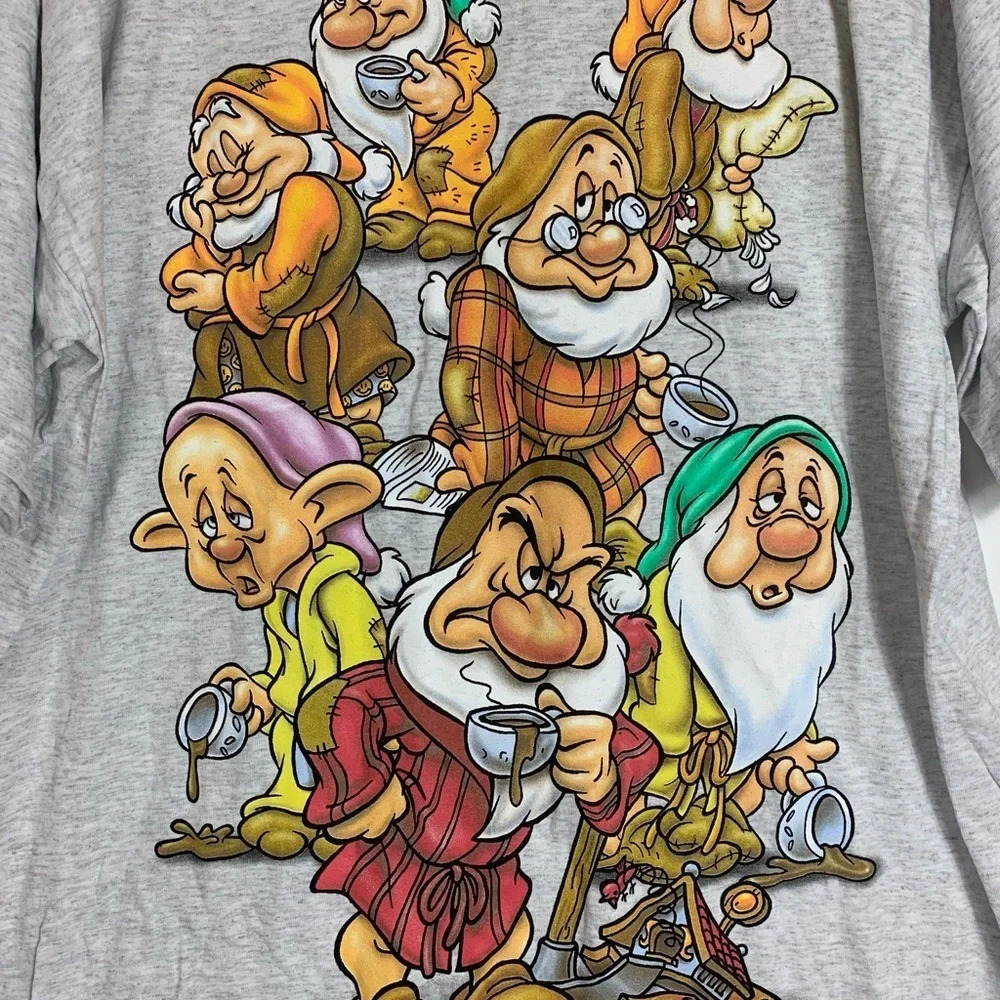 Vintage Disney’s Snow White And The Seven Dwarfs Sleeper T Shirt OS Deadstock - Picture 3 of 16